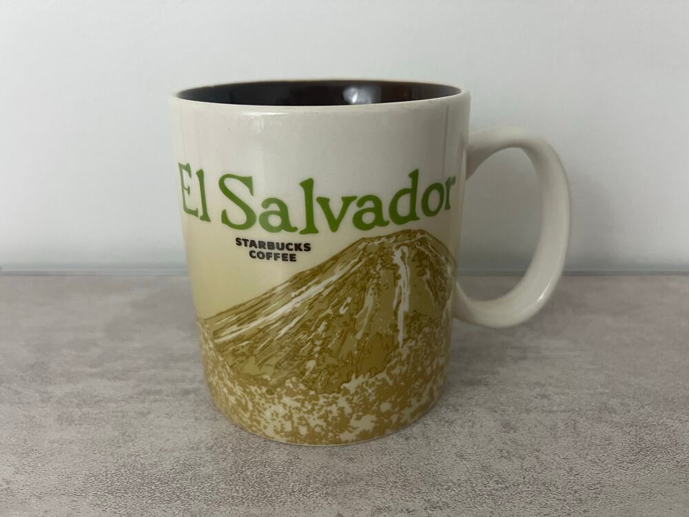 Rrare Starbucks Global Icon 16 oz Ceramic Coffee Mug EL SALVADOR Central America
